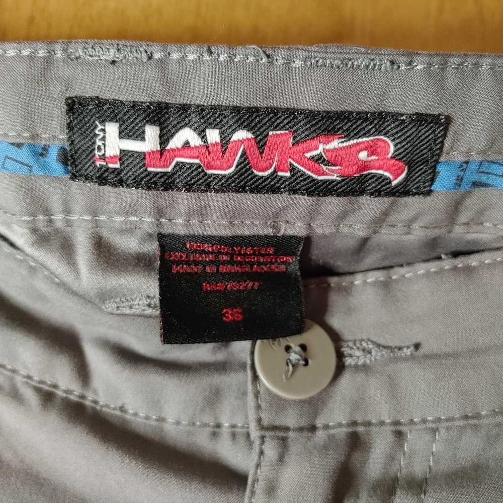 Tony Hawk Men's Gray Cargo Shorts 36 - Picture 3 of 8